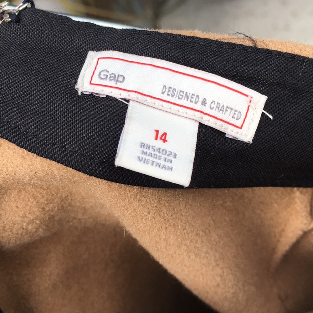 Unlined, wool/poly blend skirt - Picture 7 of 7
